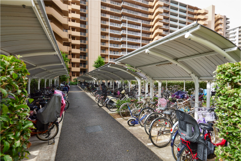 屋根付・平置自転車置場