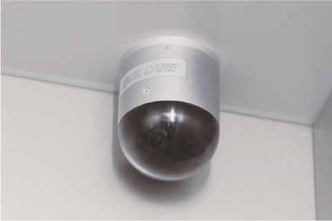 防犯カメラ付きエレベーター