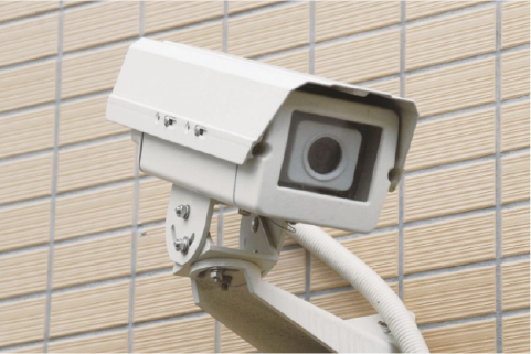 敷地内各所に監視カメラ